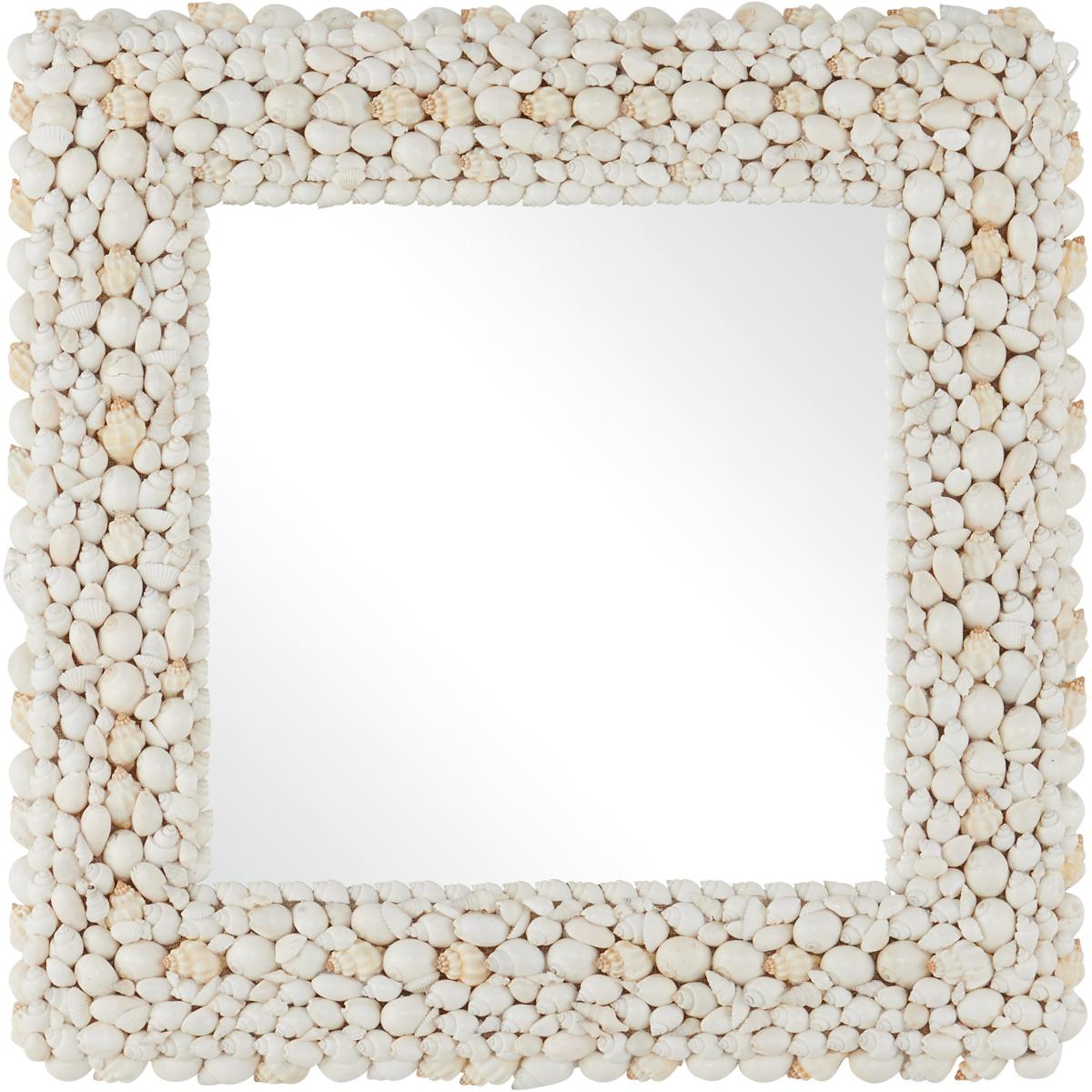 Currey & Company 1000-0164 Piddock 22 X 22 inch White Mirror