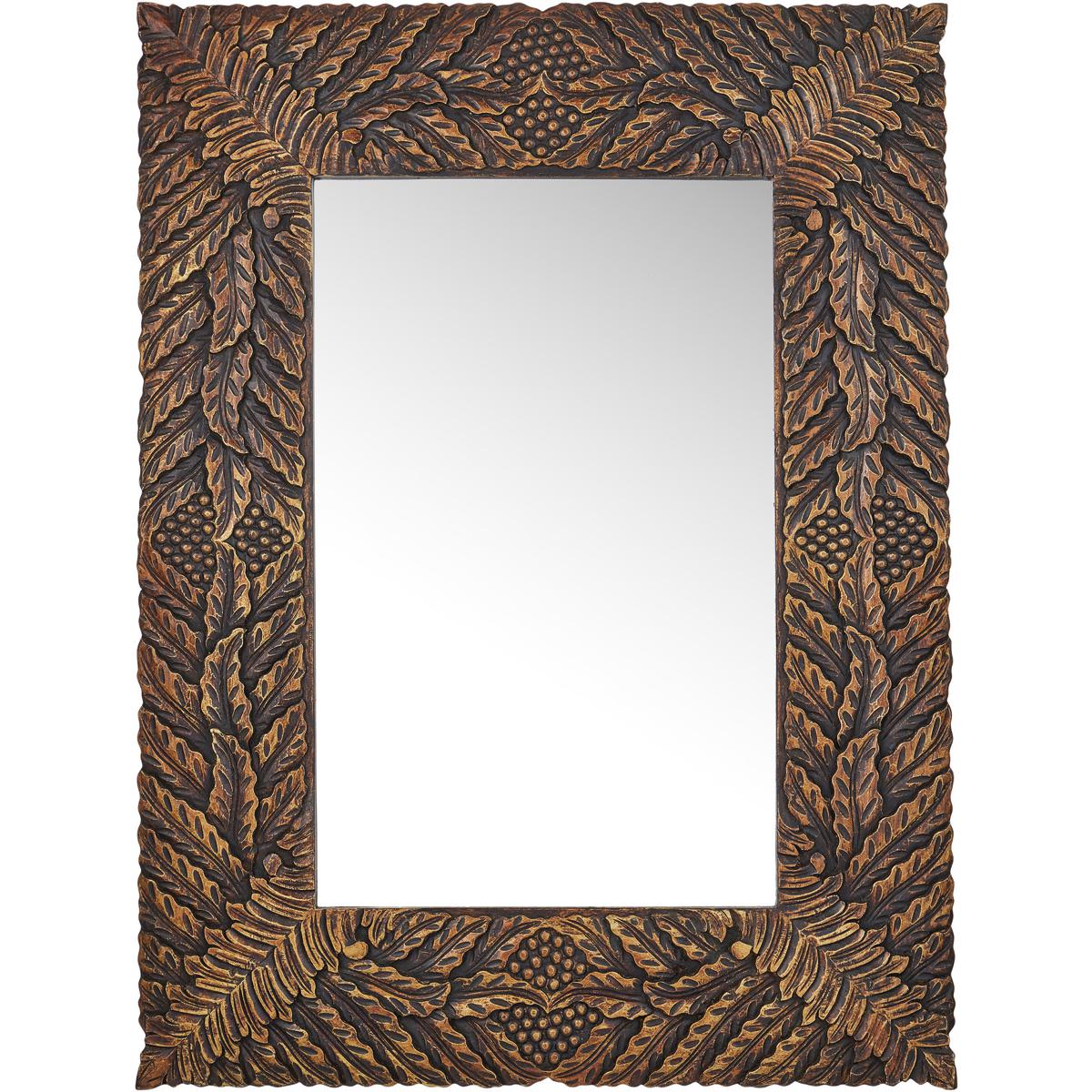 Currey & Company 1000-0172 Schwarzwald 47.5 X 35.5 inch Weathered Brown Mirror