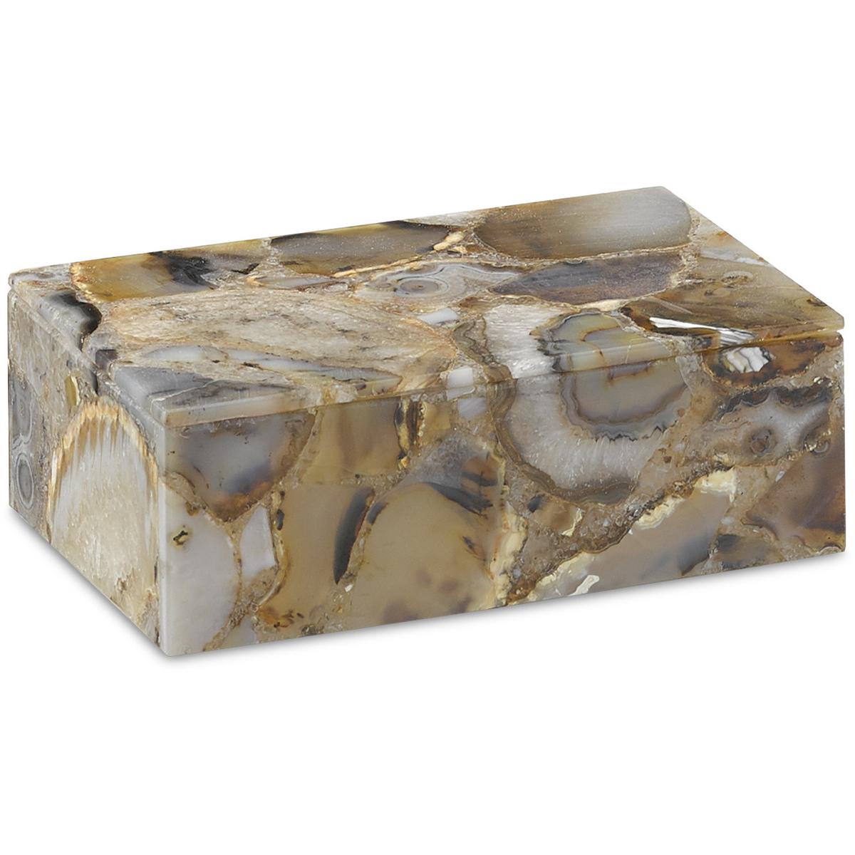Currey & Company 1200-0173 Malaga 7 inch Natural Box, Small