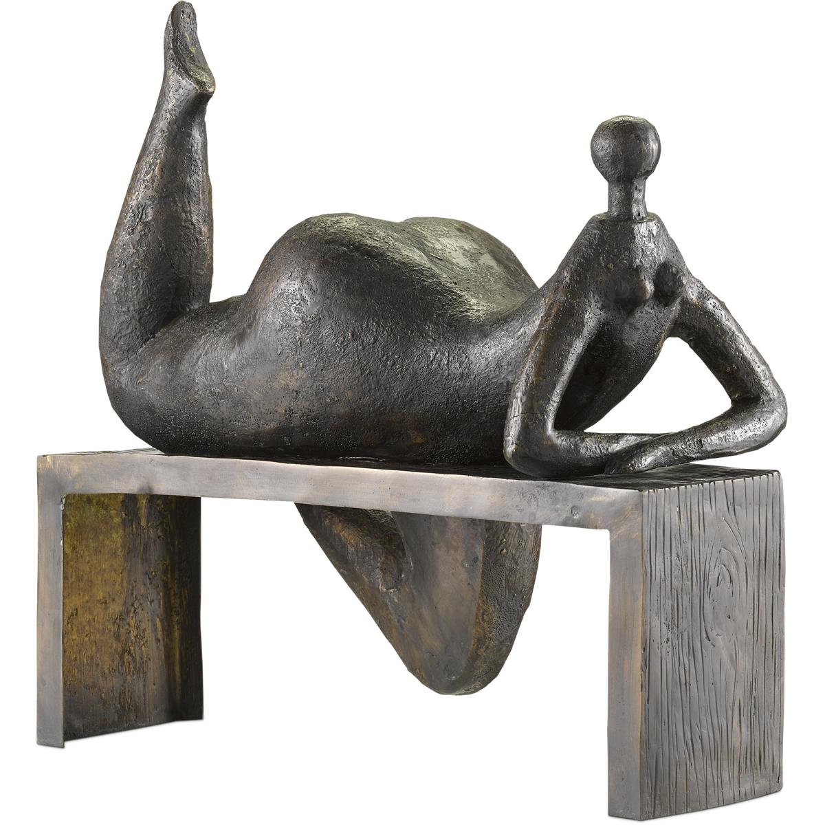 Currey & Company 1200-0291 Odalisque 19.5 X 18 inch Sculpture