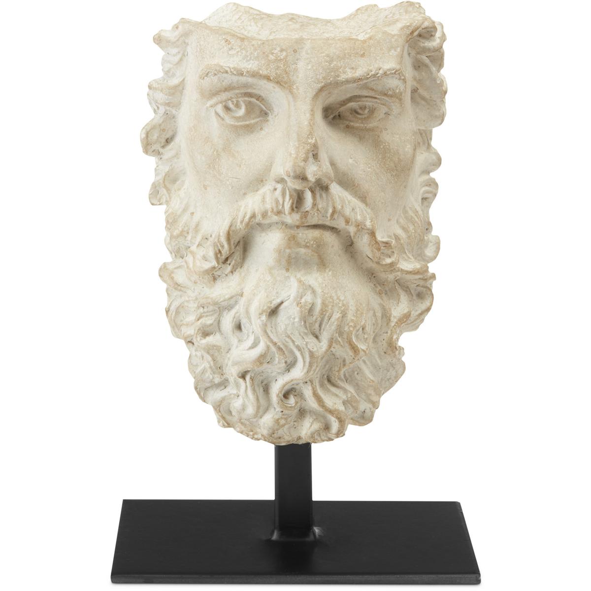 Currey & Company 1200-0444 Head of Zeus 9.25 X 5.88 inch Sculpture