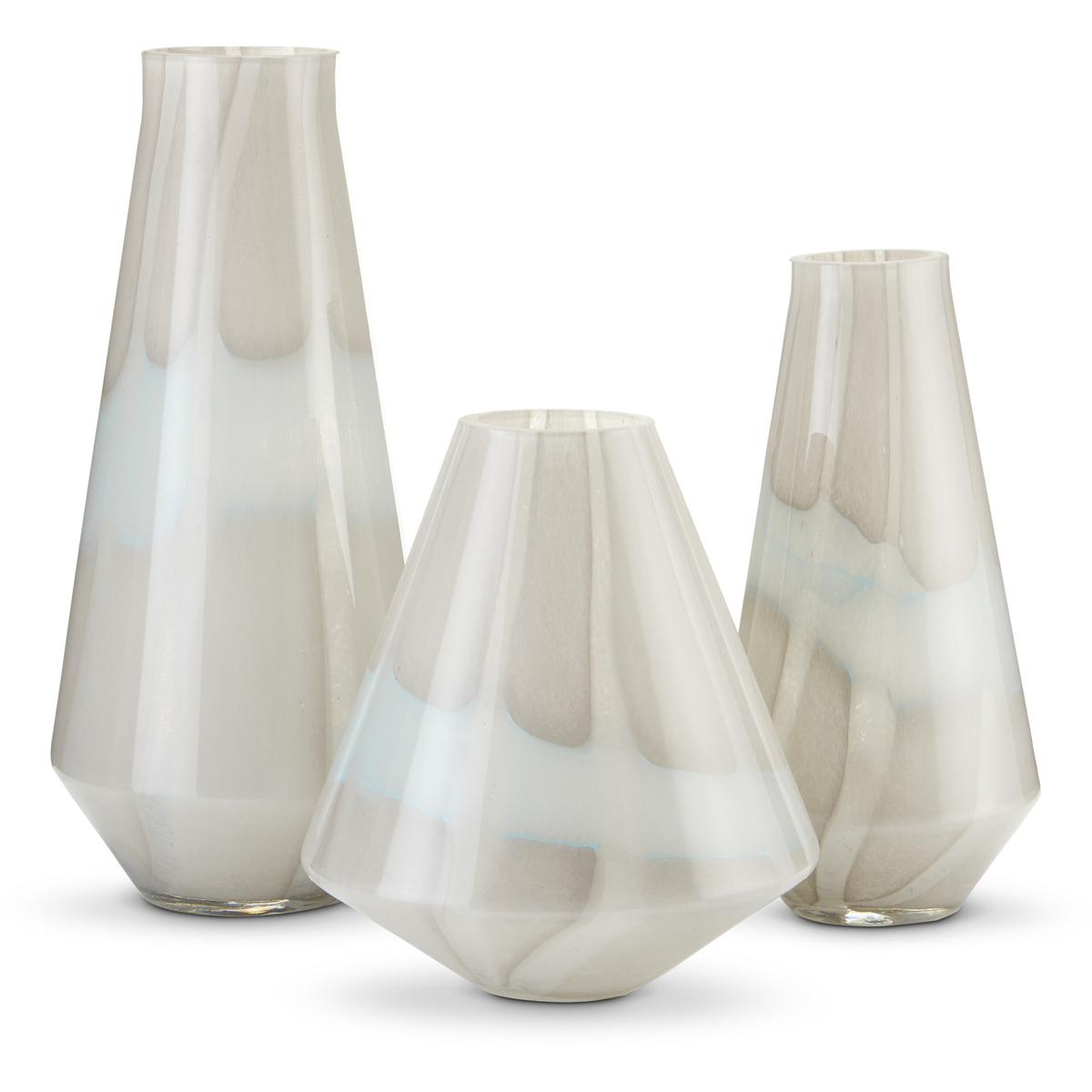 Currey & Company 1200-0445 Floating Cloud 11 X 10.38 inch Vases, Set of 3