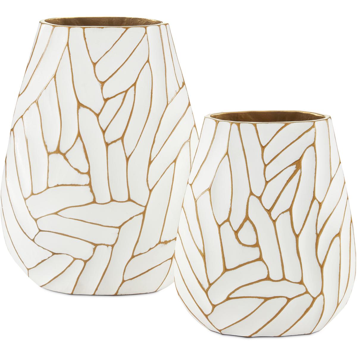 Currey & Company 1200-0496 Anika 11.25 X 9.25 inch Vases, Set of 2