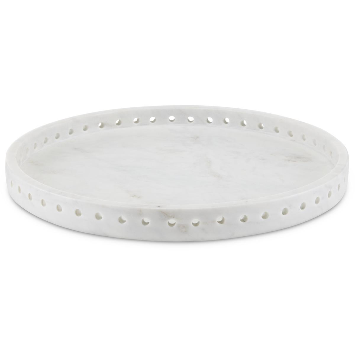 Currey & Company 1200-0592 Freya White Tray