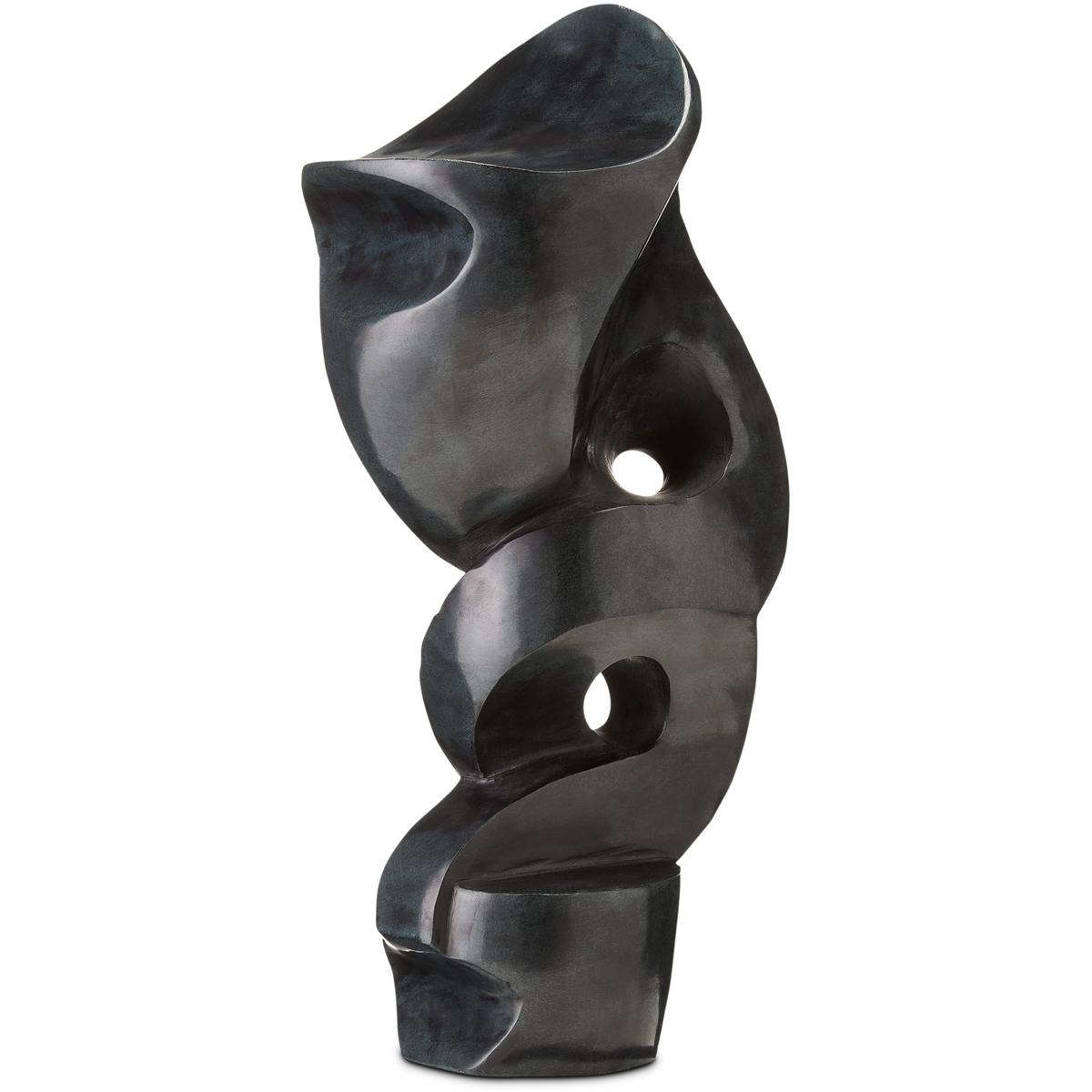 Radiara Modern Classic Polished Grey Marble Abstract Sculpture