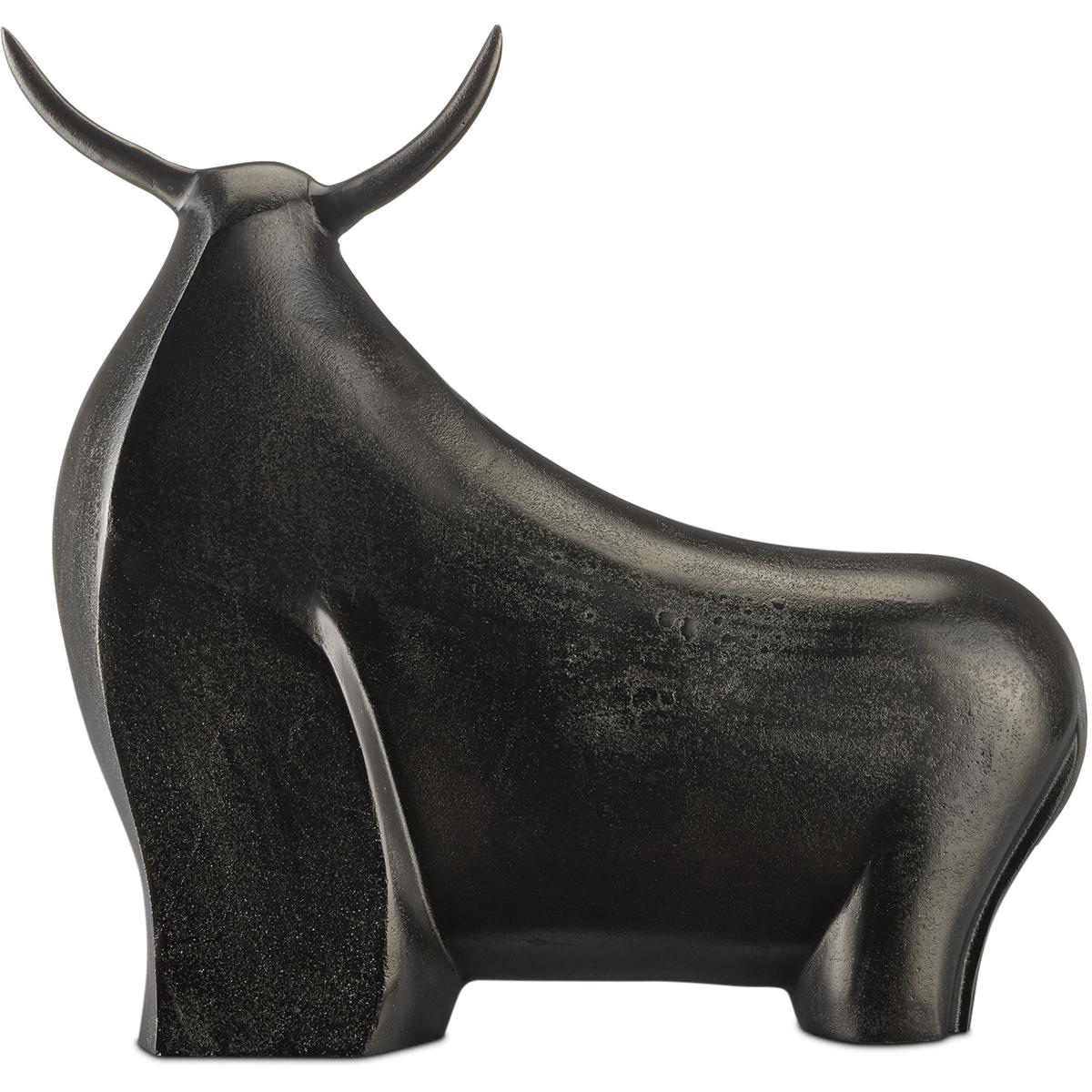Currey & Company 1200-0753 Ferdinand Bull 20 X 7 inch Sculpture