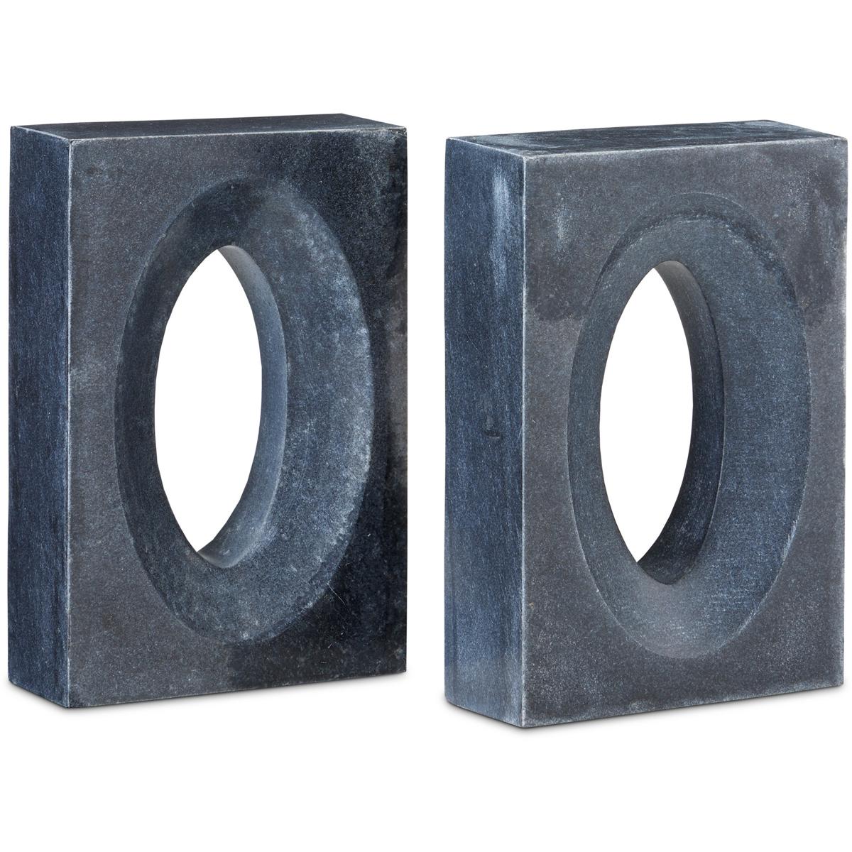 Currey & Company 1200-0775 Demi 5.5 inch Natural Bookends, Set of 2