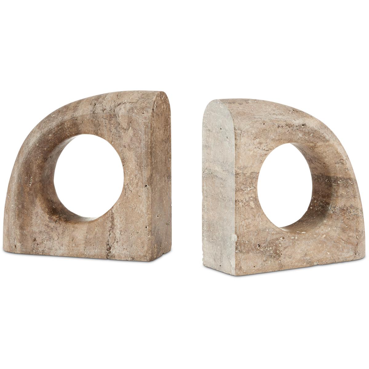 Currey & Company 1200-0816 Russo Natural Decorative Objects, Set of 2