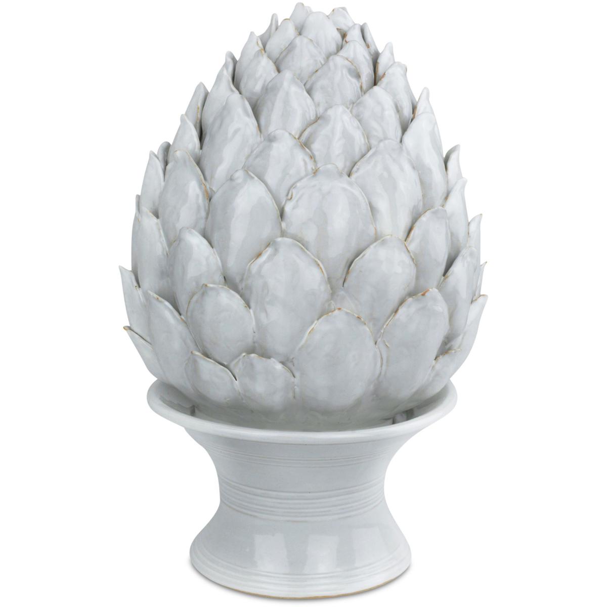 Currey & Company 1200-0833 Ivory Artichoke 15.75 X 10 inch Sculpture