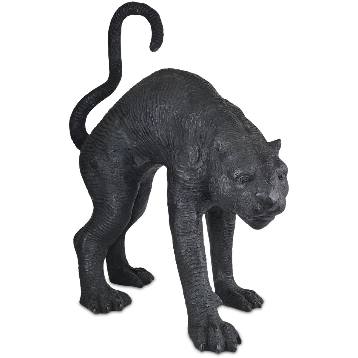 Currey and Company Standing Black Panther Sculpture Standing Black Panther - 1200-0912 - Modern Contemporary