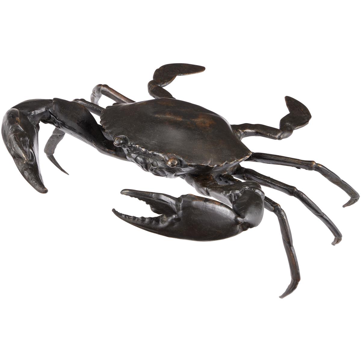 Currey & Company 1200-0957 Crab 10.75 X 6.5 inch Sculpture