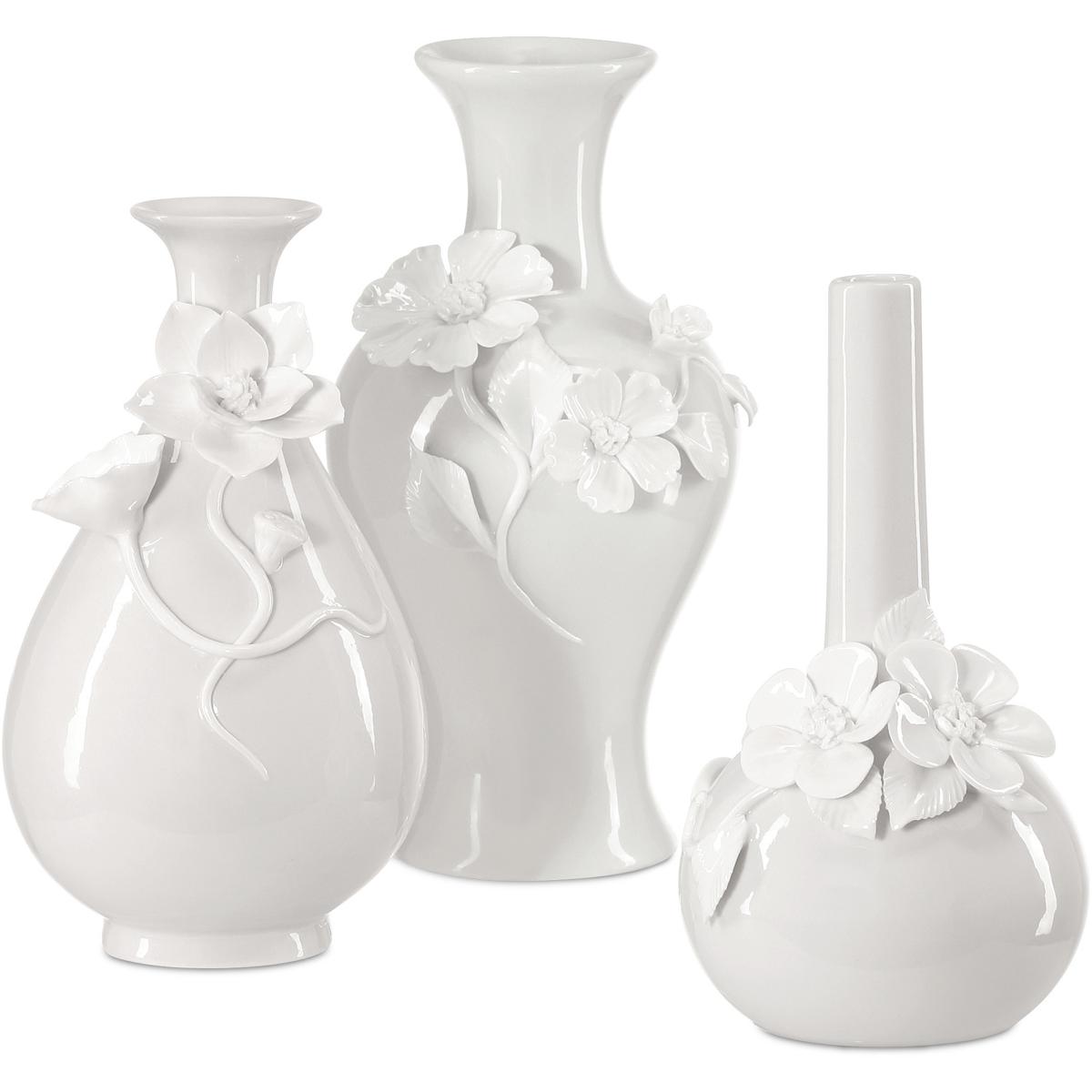 Currey & Company 1200-0982 Ave Maria 6.75 X 3.5 inch Vases, Set of 3