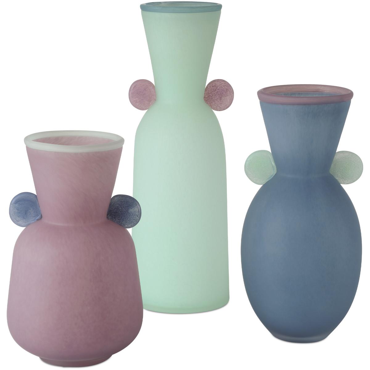 Currey & Company 1200-0988 Vassily 10 X 6 inch Vases, Set of 3