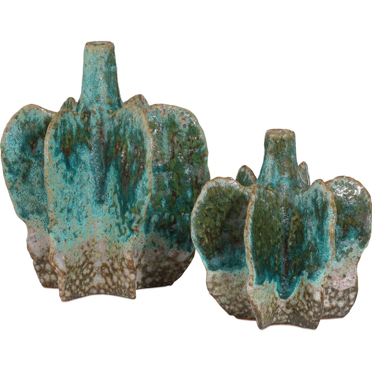 Currey & Company 1200-1013 Urbano 8.5 X 8.25 inch Vases, Set of 2