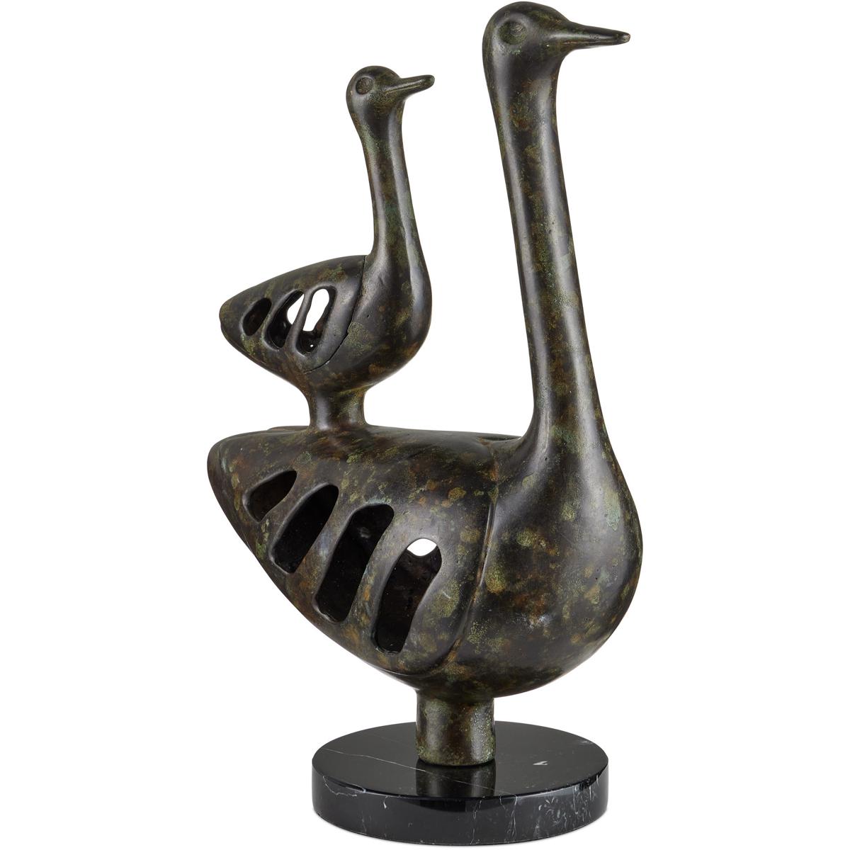 Currey & Company 1200-1057 Duck Family Bronze Decorative Object