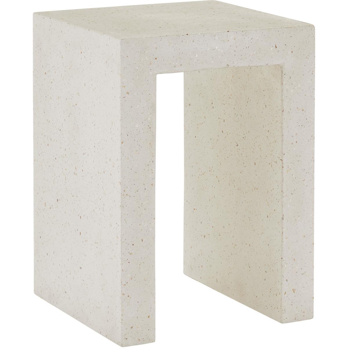 Currey & Company 2000-0041 Carson 22 X 16 inch Ivory Terrazzo Indoor/Outdoor Accent Table