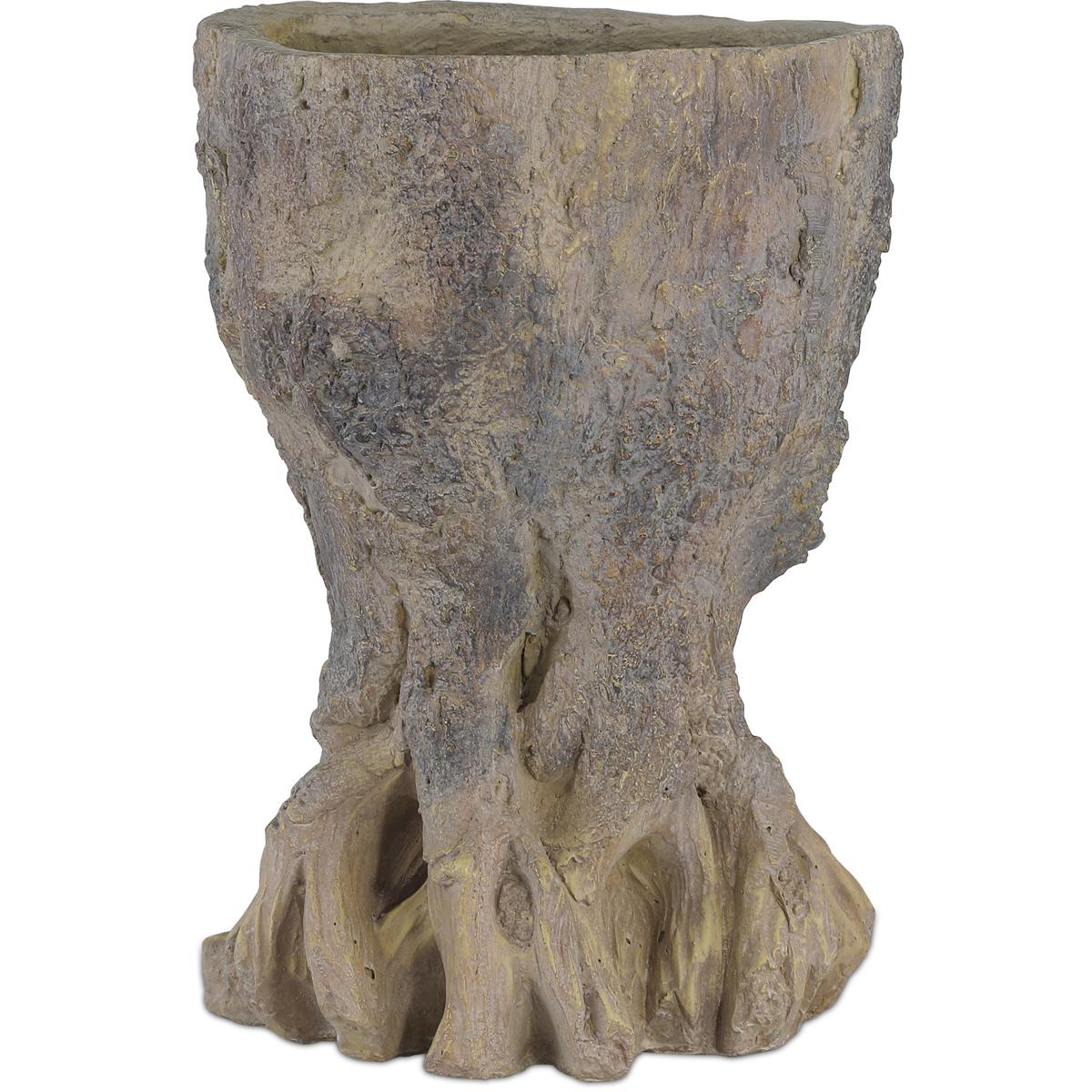 Currey & Company 2200-0053 Old Growth Dark Brown Planter, Small