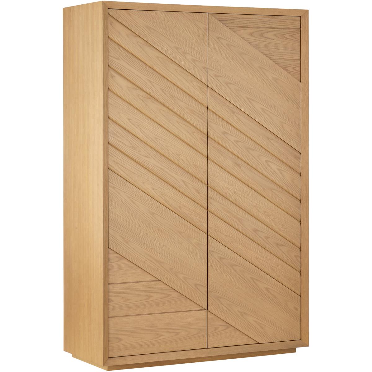 Currey & Company 3000-0315 Margot Light Oak Storage Cabinet