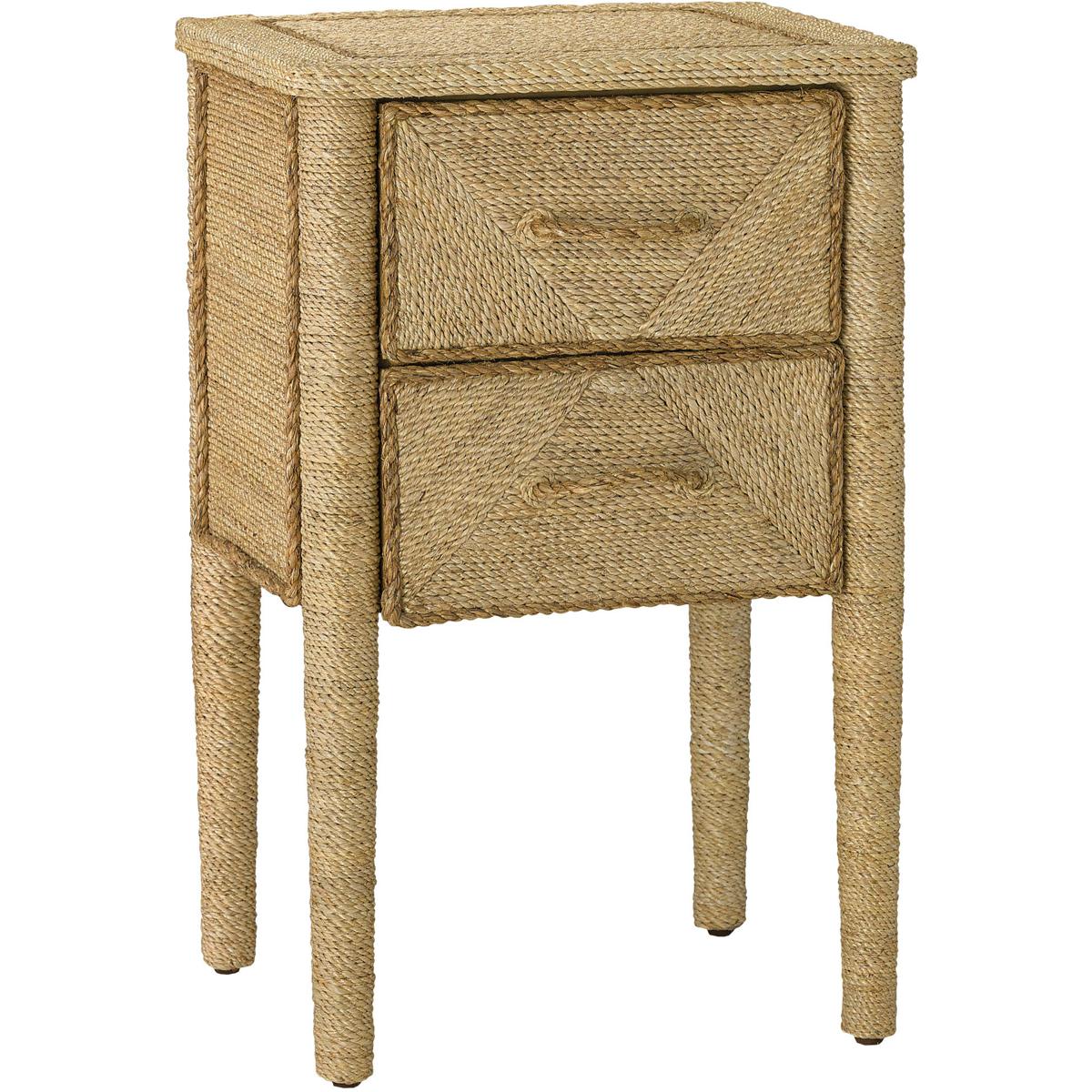 Currey & Company 3000-0083 Kaipo 28.25 X 18 inch Natural Nightstand