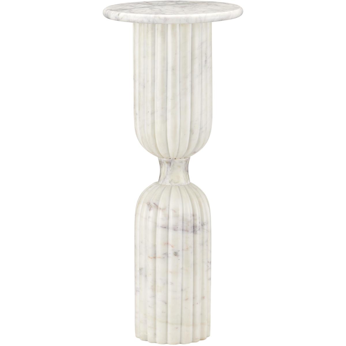 Currey & Company 3000-0323 Passementerie 11 inch Natural White Drinks Table