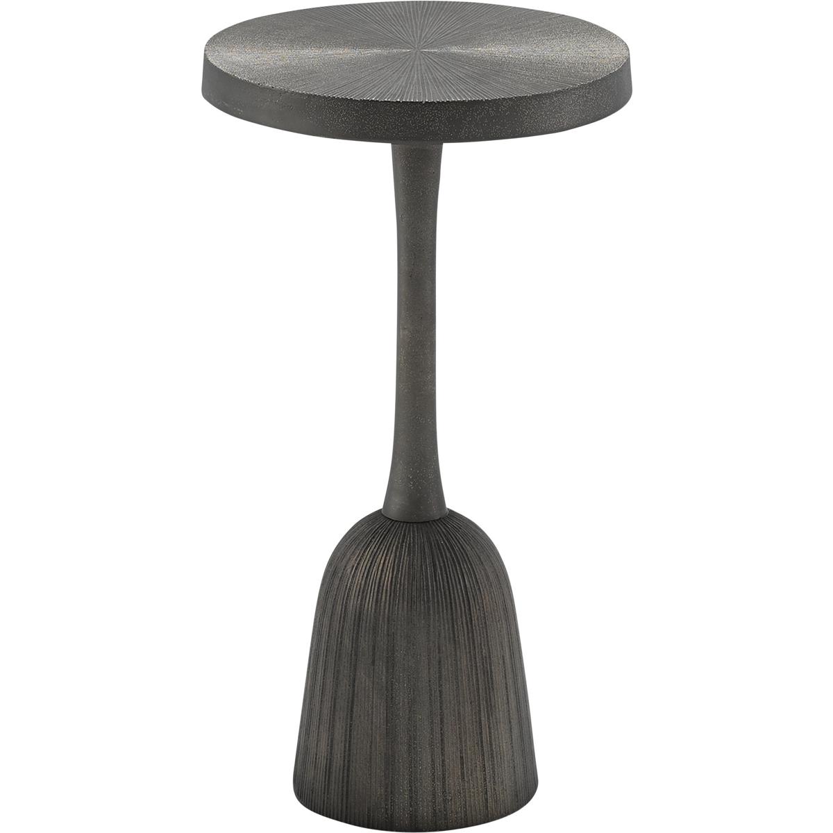 Currey & Company 4000-0026 Tulee 12 inch Antique Black Side Table