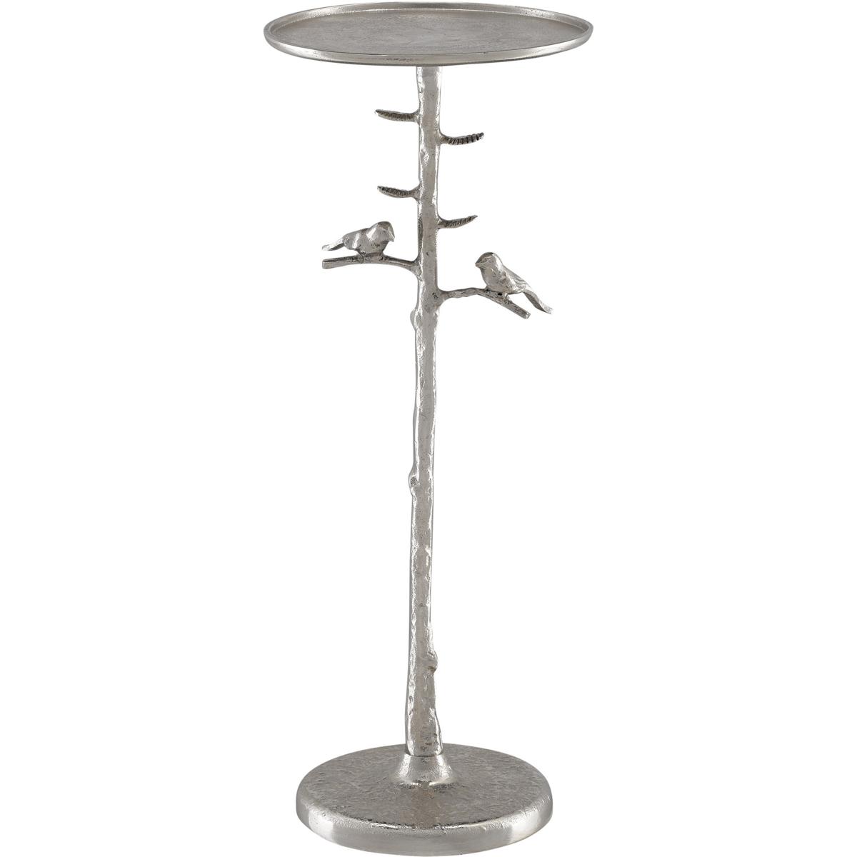 Currey & Company 4000-0064 Piaf 10.25 inch Polished Nickel Drinks Table