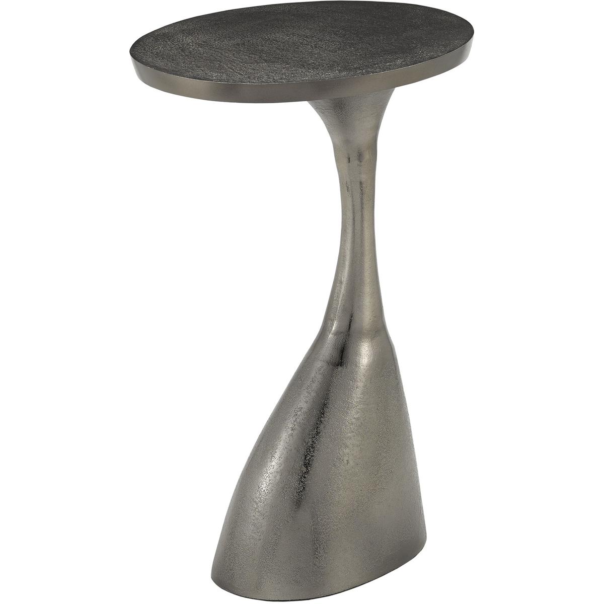 Currey & Company 4000-0104 Ishaan 24 X 13 inch Black Nickel Accent Table