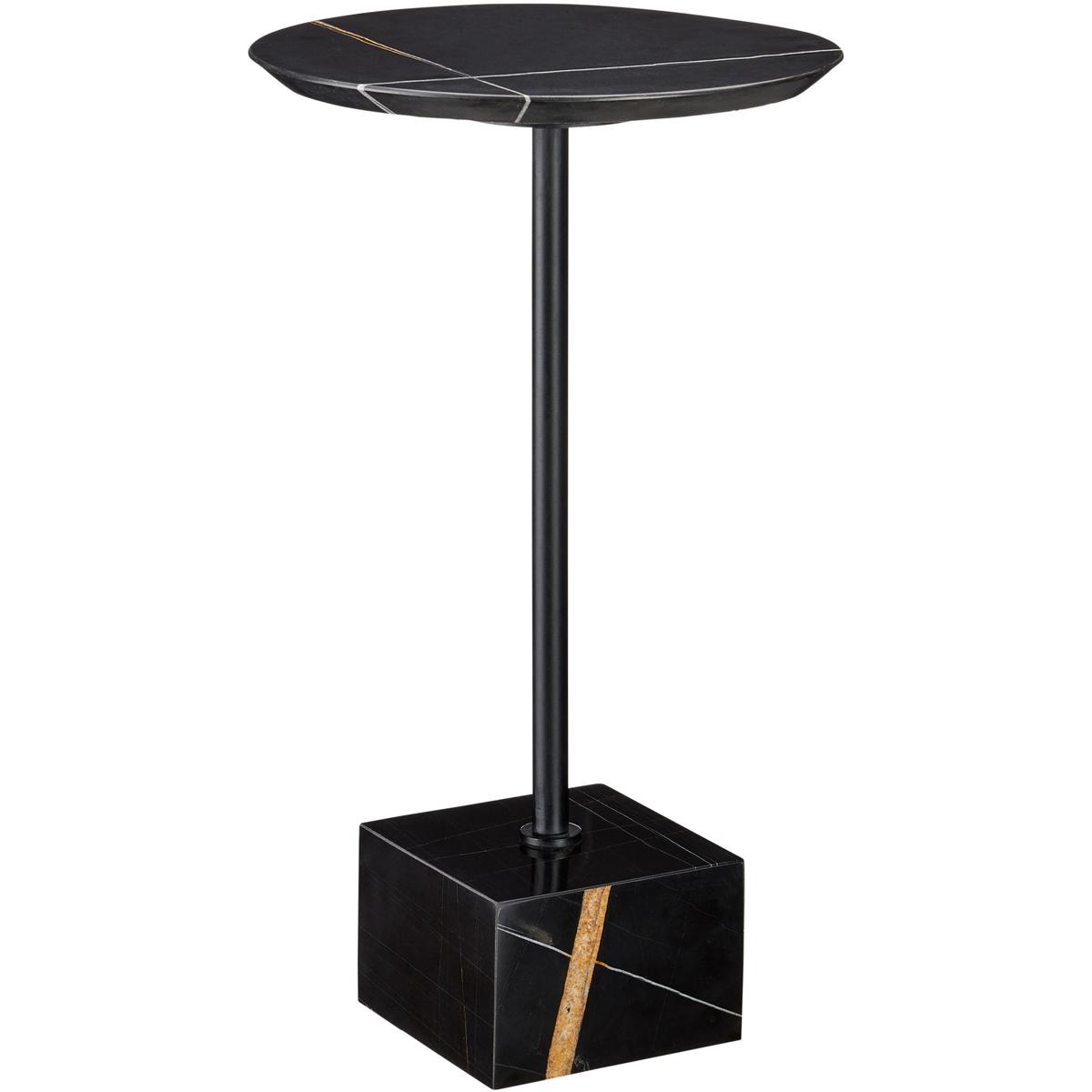 Currey & Company 4000-0181 Prado 11.75 inch Natural and Black Drinks Table