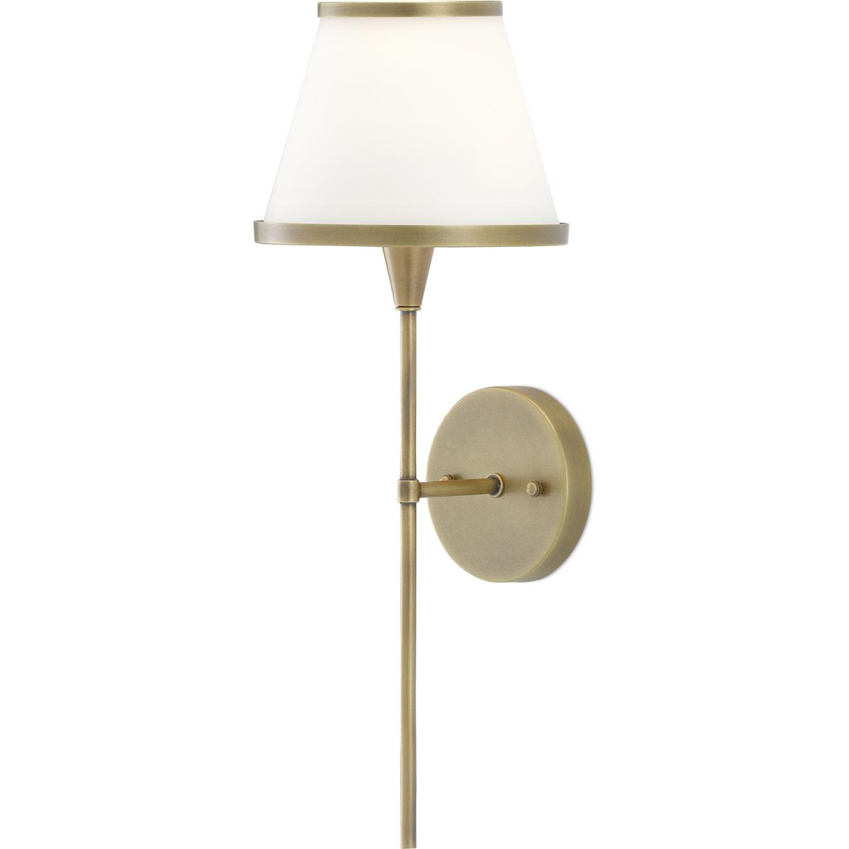 Currey & Company 5800-0001 Brimsley 1 Light 7 inch Antique Brass Wall Sconce Wall Light