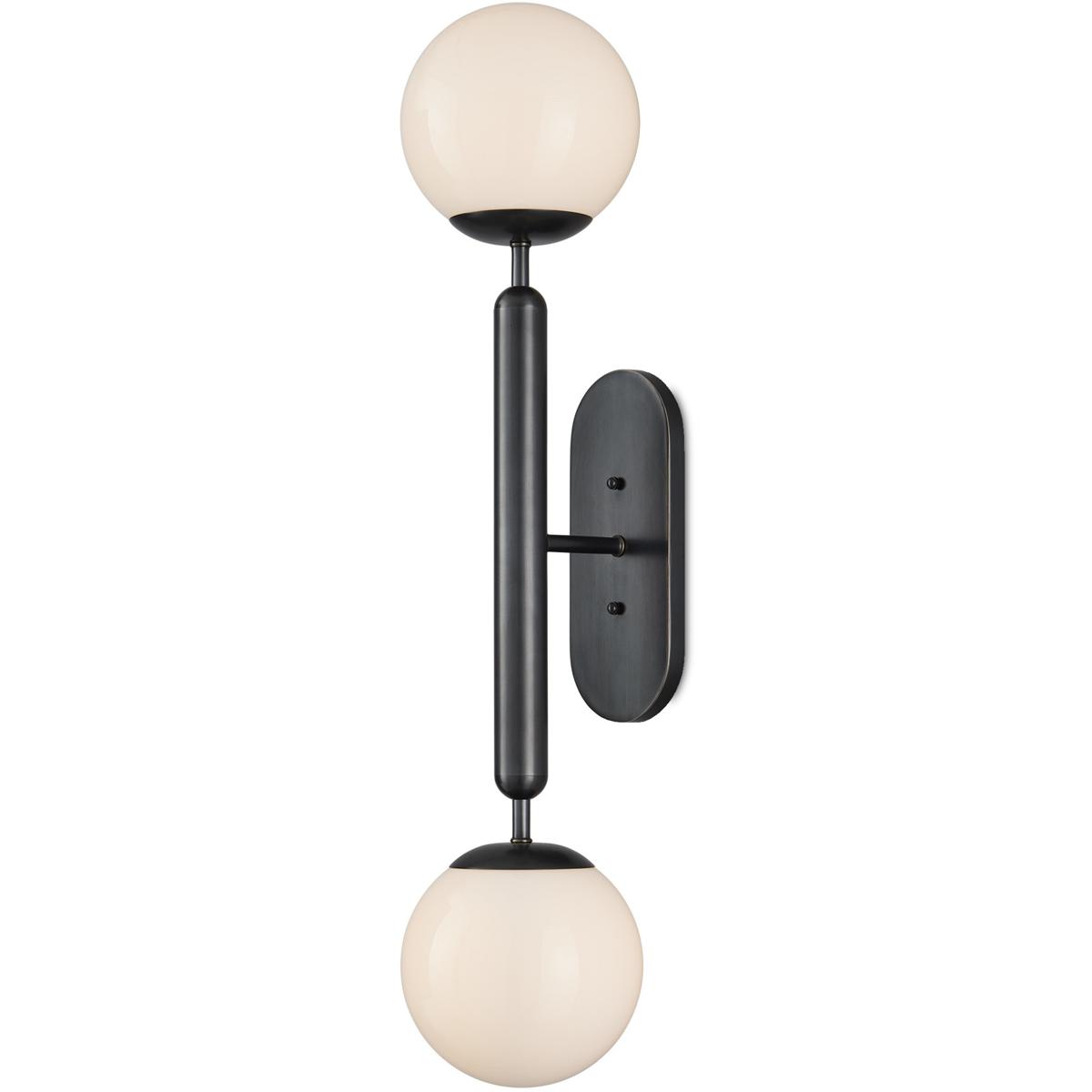 Currey & Company 5800-0035 Barbican 2 Light 6.5 inch Oil Rubbed Bronze Bath Sconce Wall Light