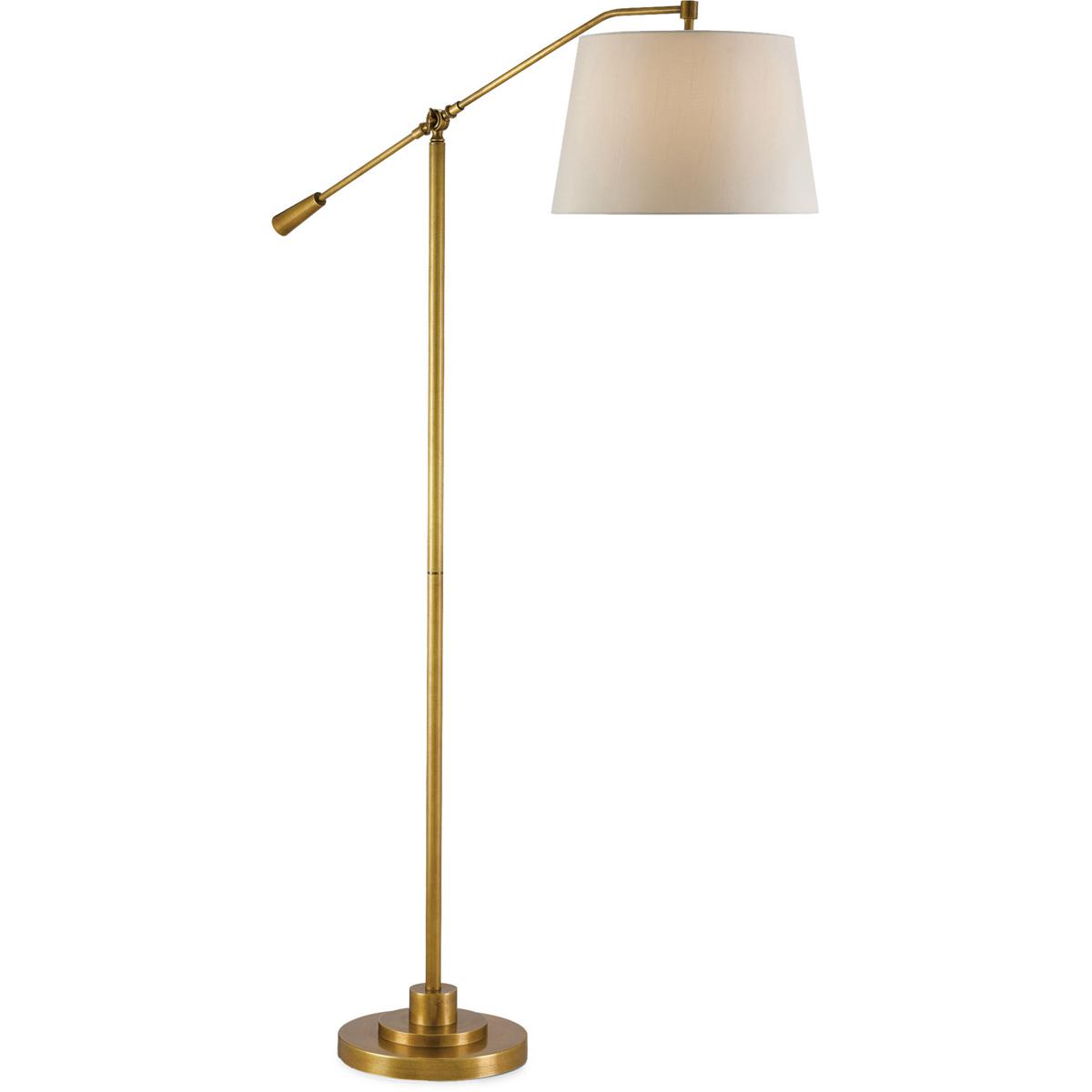 Currey & Company 8000-0002 Maxstoke 65.75 inch 100 watt Antique Brass Floor Lamp Portable Light