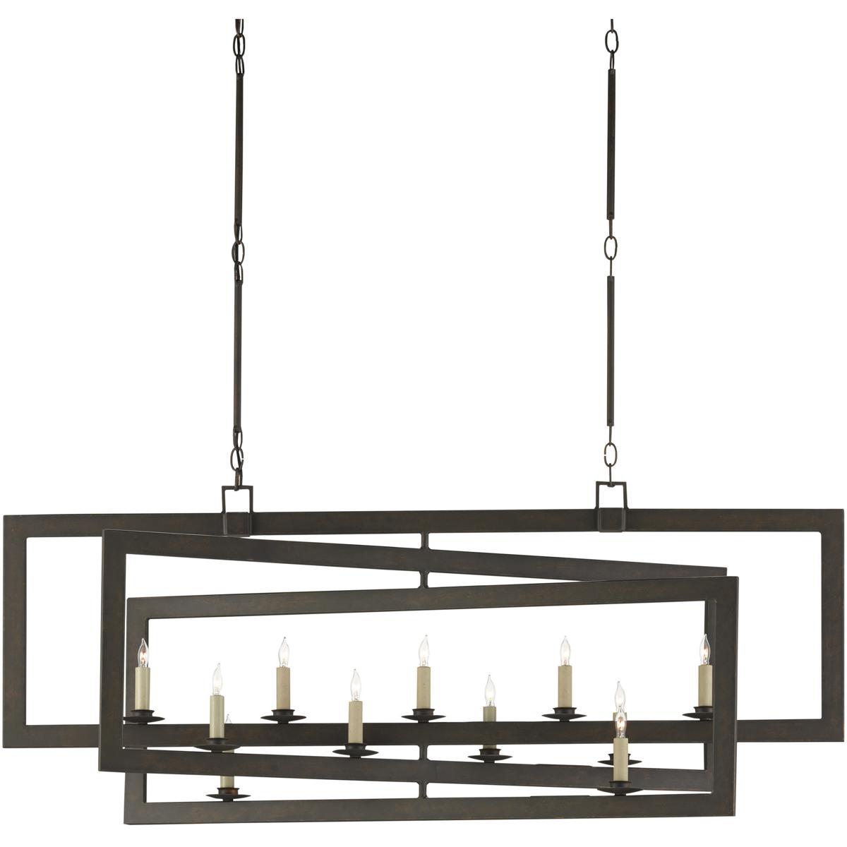 Currey & Company 9000-0525 Middleton 11 Light 54 inch Bronze Gold Chandelier Ceiling Light