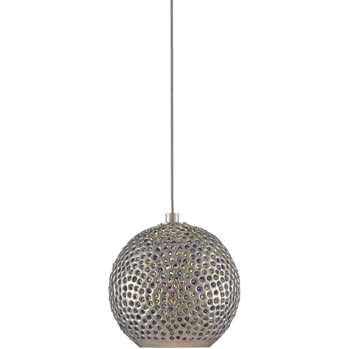 Currey & Company 9000-0681 Giro 1 Light 5.5 inch Nickel Multi-Drop Pendant Ceiling Light