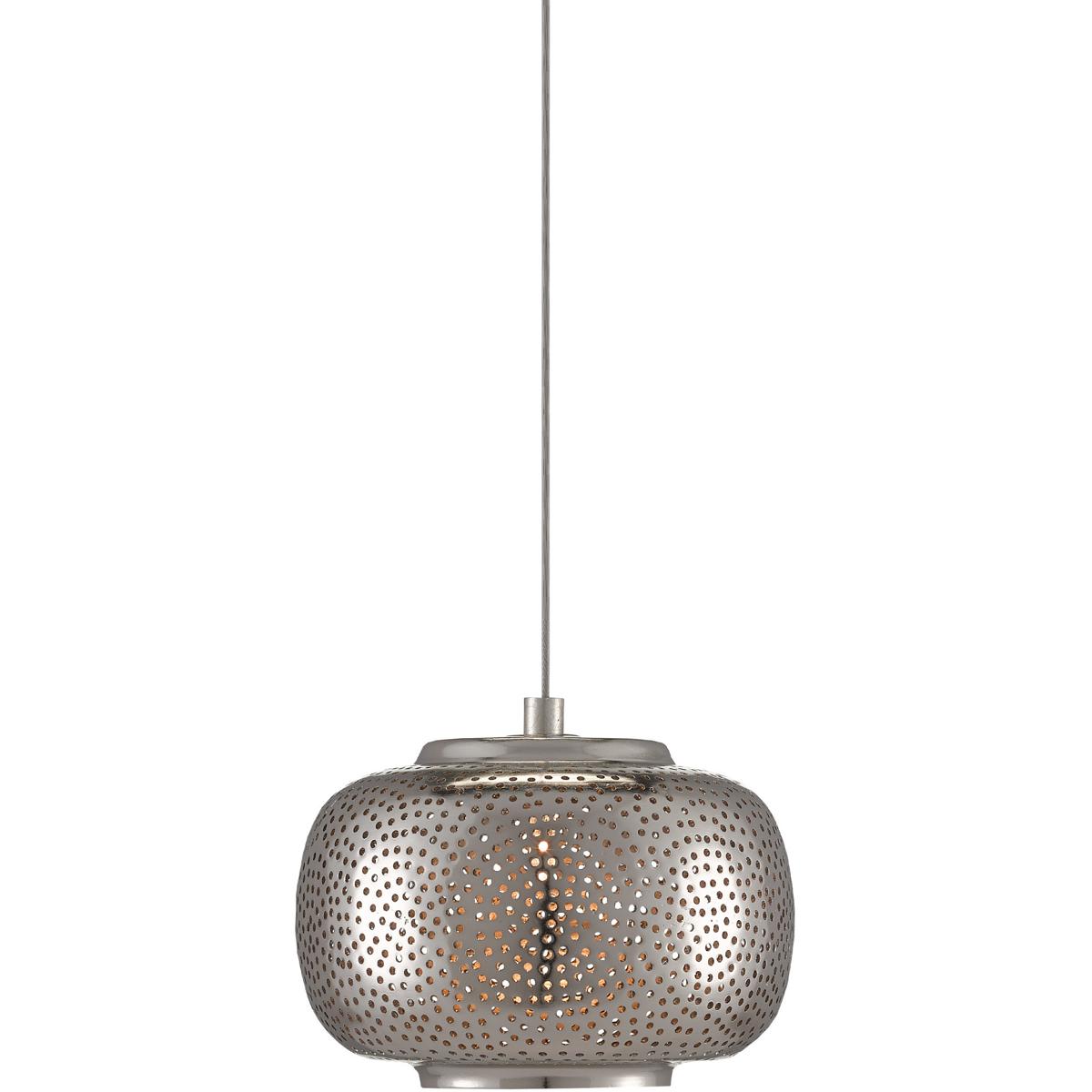 Currey & Company 9000-0688 Pepper 1 Light 6.25 inch Silver Multi-Drop Pendant Ceiling Light