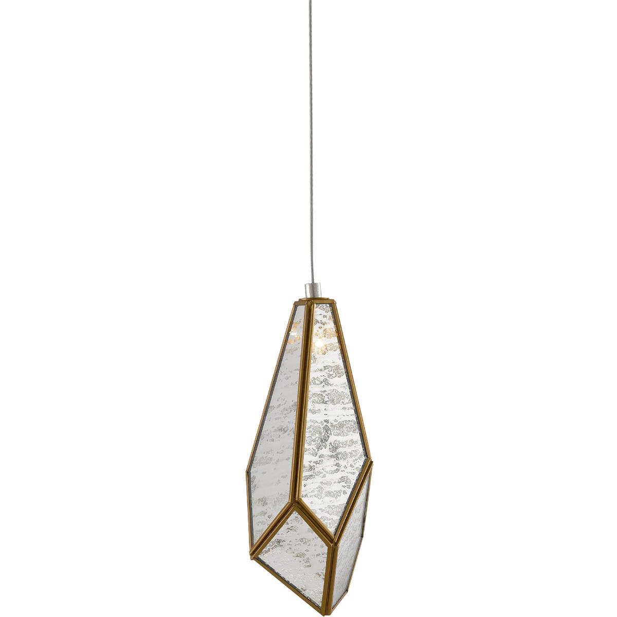 Currey & Company 9000-0702 Glace 1 Light 5.5 inch Silver Multi-Drop Pendant Ceiling Light