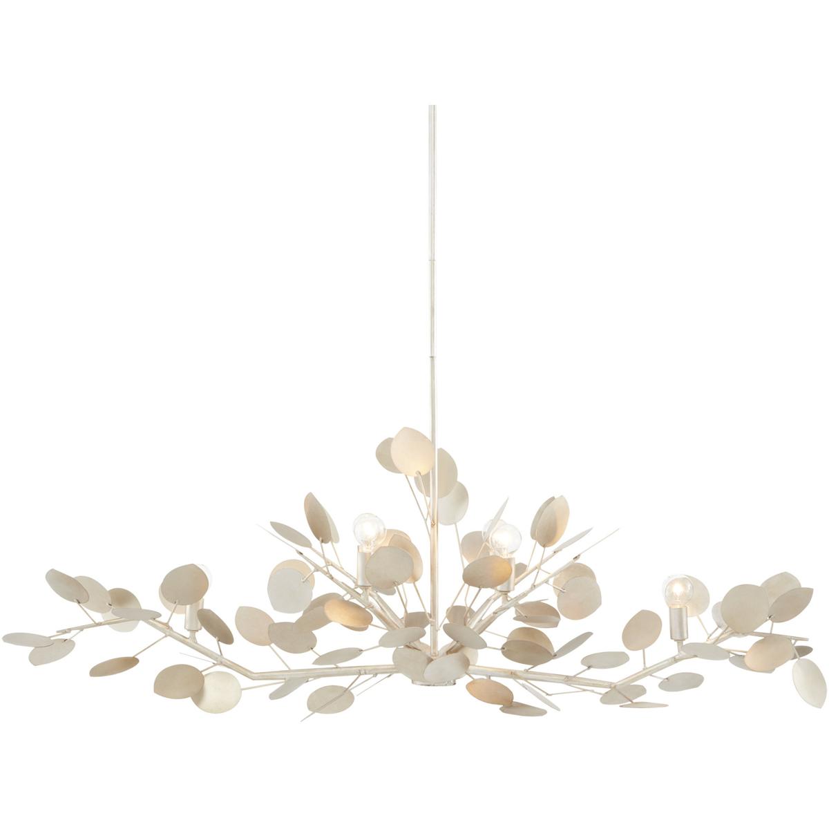 Currey & Company Lunaria 6-Light Chandelier - 51", Silver | 9000-0816