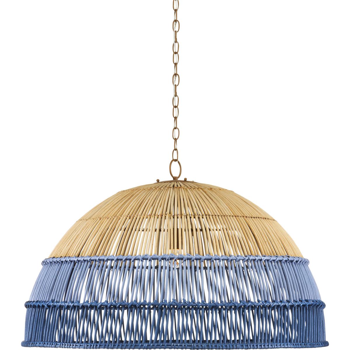Currey & Company 9000-0924 Senjyo 1 Light 36.25 inch Khaki Pendant Ceiling Light, Hiroshi Koshitaka Collection