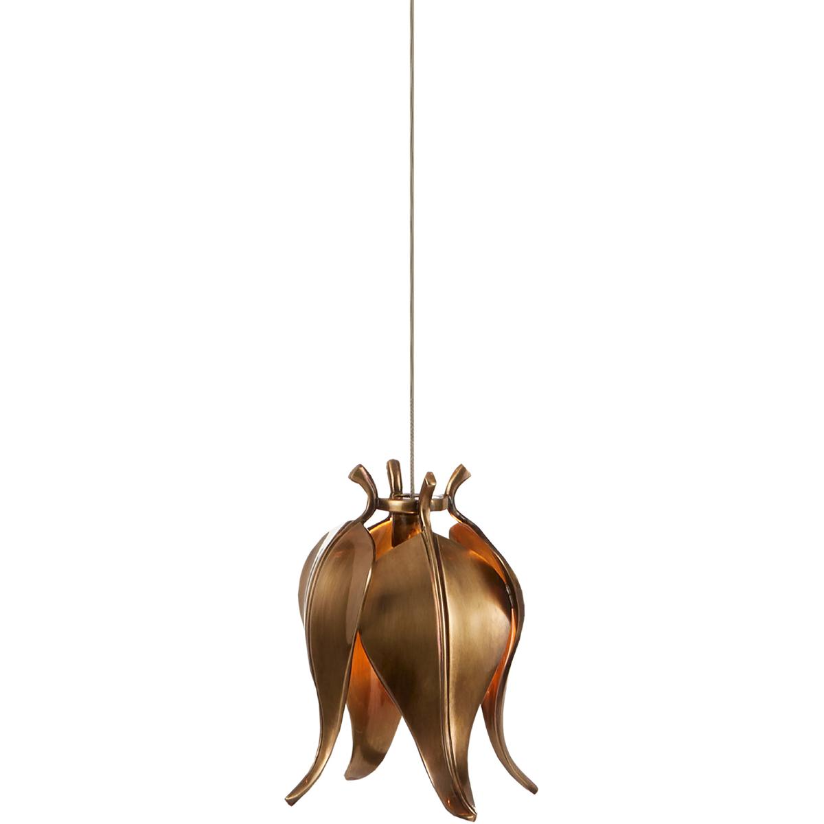 Currey & Company 9000-1019 Iota 1 Light 6.5 inch Antique Brass Multi-Drop Pendant Ceiling Light