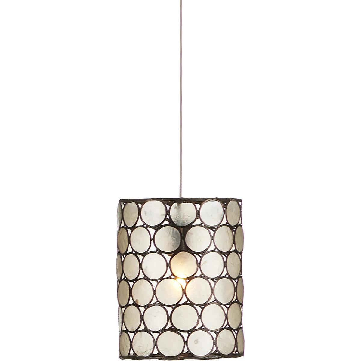 Currey & Company 9000-1047 Regatta 1 Light 5.5 inch Silver Multi-Drop Pendant Ceiling Light