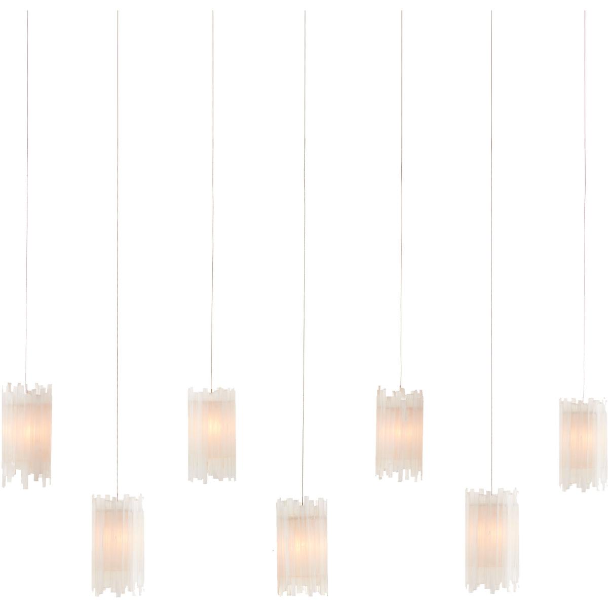 Currey and Company Escenia 57 Inch 7 Light LED Linear Suspension Light Escenia - 9000-1062 - Transitional