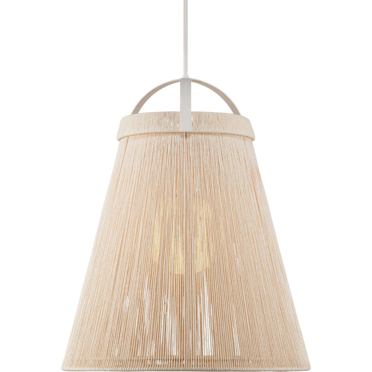 Currey & Company 9000-1153 Parnell 1 Light 27.75 inch Gesso White Pendant Ceiling Light, Large