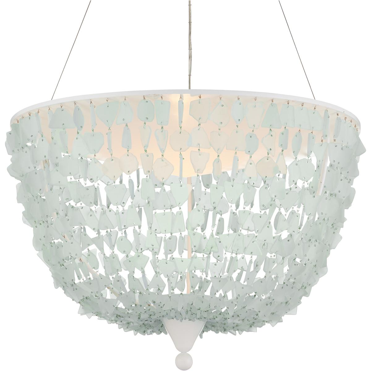 Currey & Company 9000-1155 Thalassa 1 Light 29.5 inch Sugar White Pendant Ceiling Light