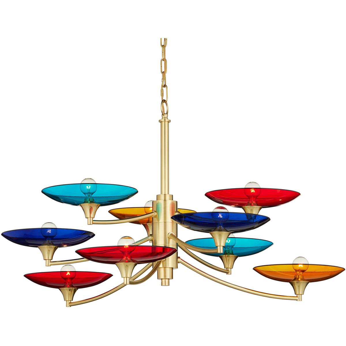 Currey & Company 9000-1374 Veneto 9 Light 41 inch Polished Brass Chandelier Ceiling Light