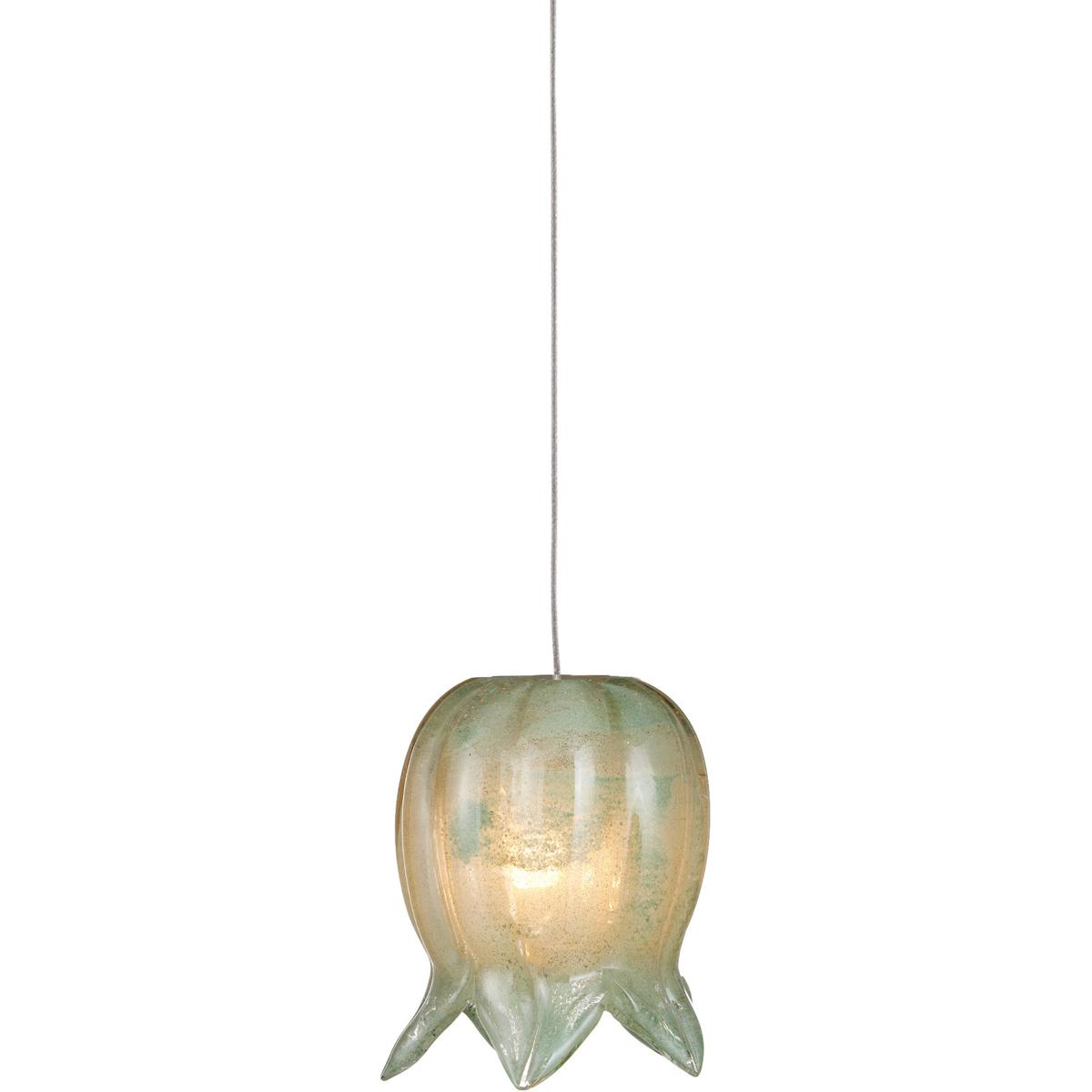 Currey & Company 9000-1395 Polpo 1 Light 5.5 inch Silver Pendant Ceiling Light