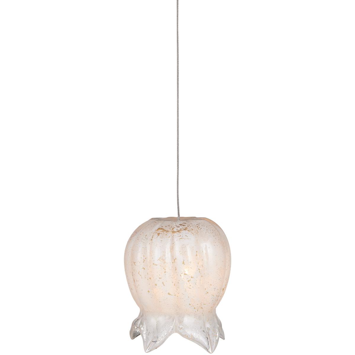 Currey & Company 9000-1403 Polpo 1 Light 5.5 inch Silver Pendant Ceiling Light