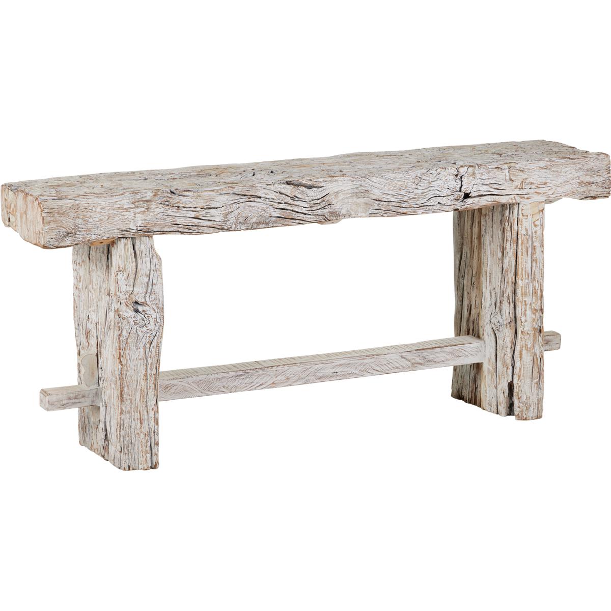 Currey & Company 3000-0305 Holland 68 inch Whitewash Console Table