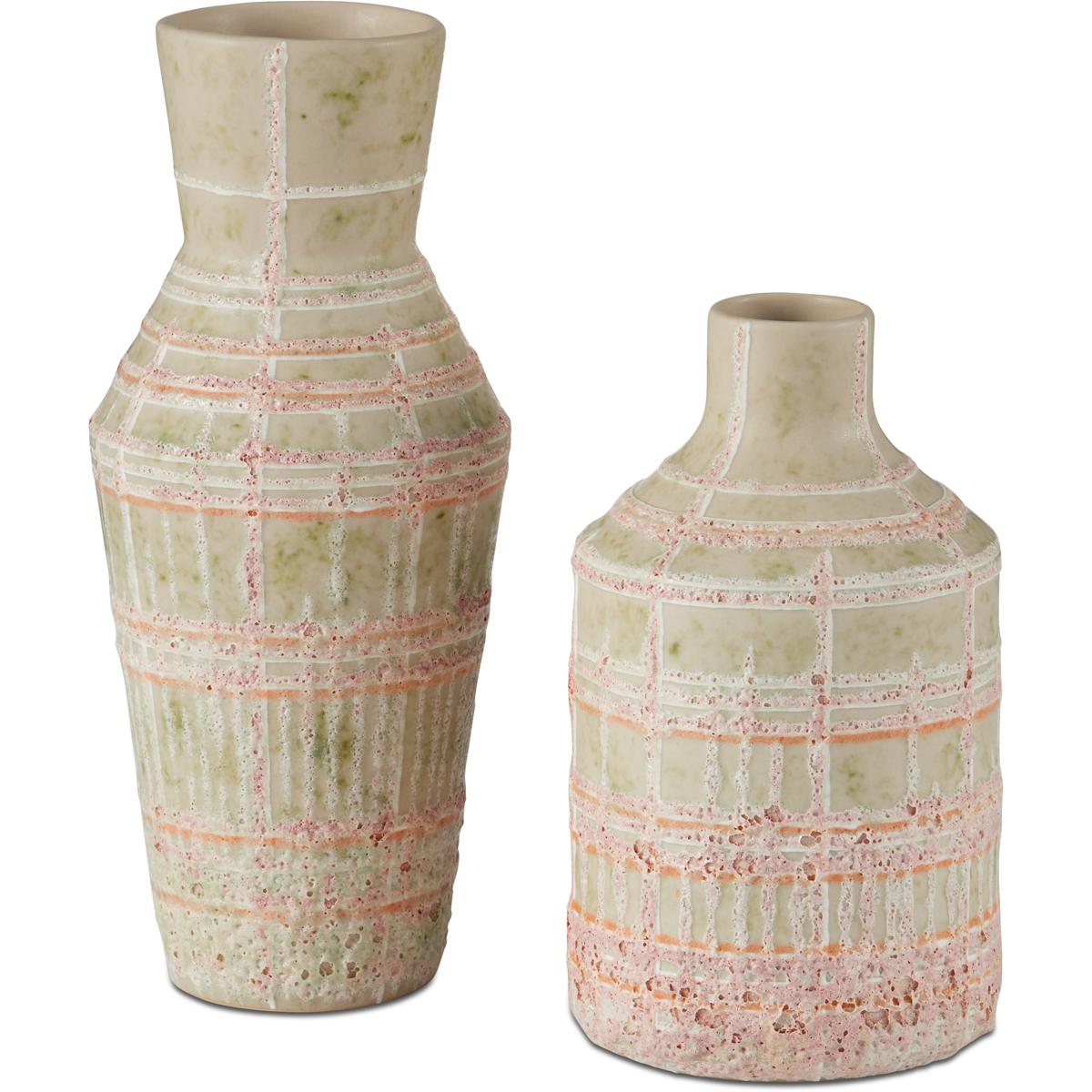 Currey & Company 1200-0961 Riso 9.25 X 4 inch Vases, Set of 2