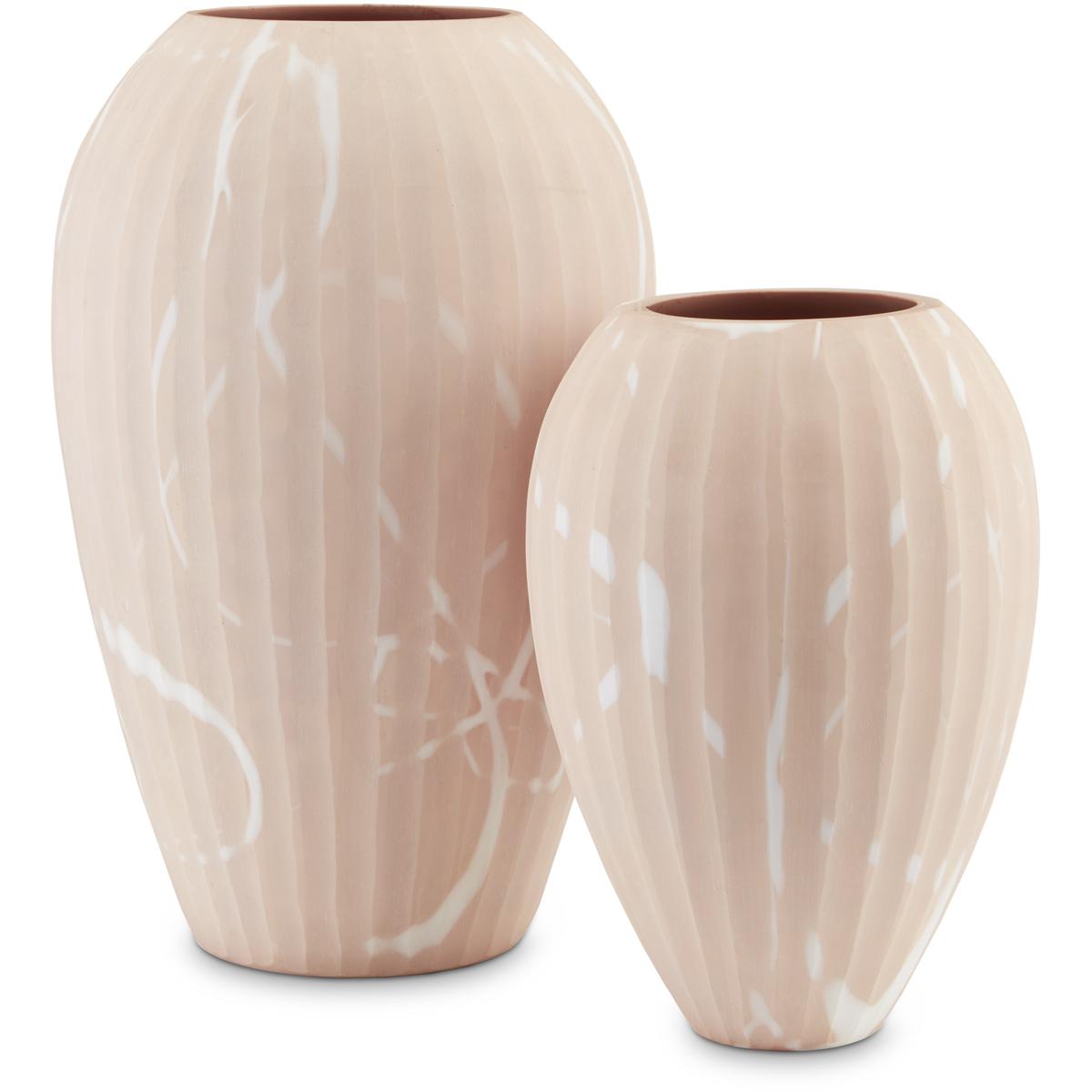 Currey & Company 1200-0458 Lawrence Sand 14 X 9.5 inch Vases, Set of 2