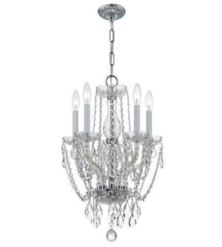 Traditional Crystal 5 Light Chandeliers in Polished Chrome 1129 CH CL MWP