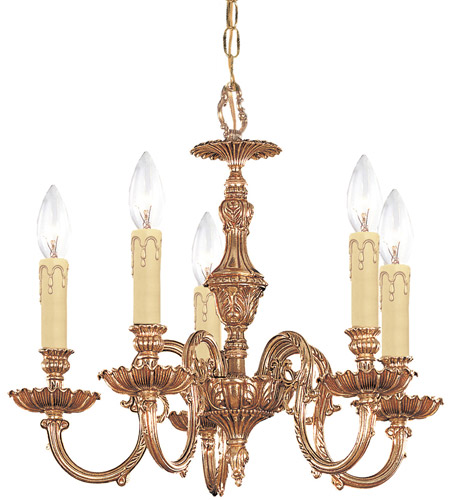 Novella 5 Light Mini Chandeliers in Olde Brass 2605 OB